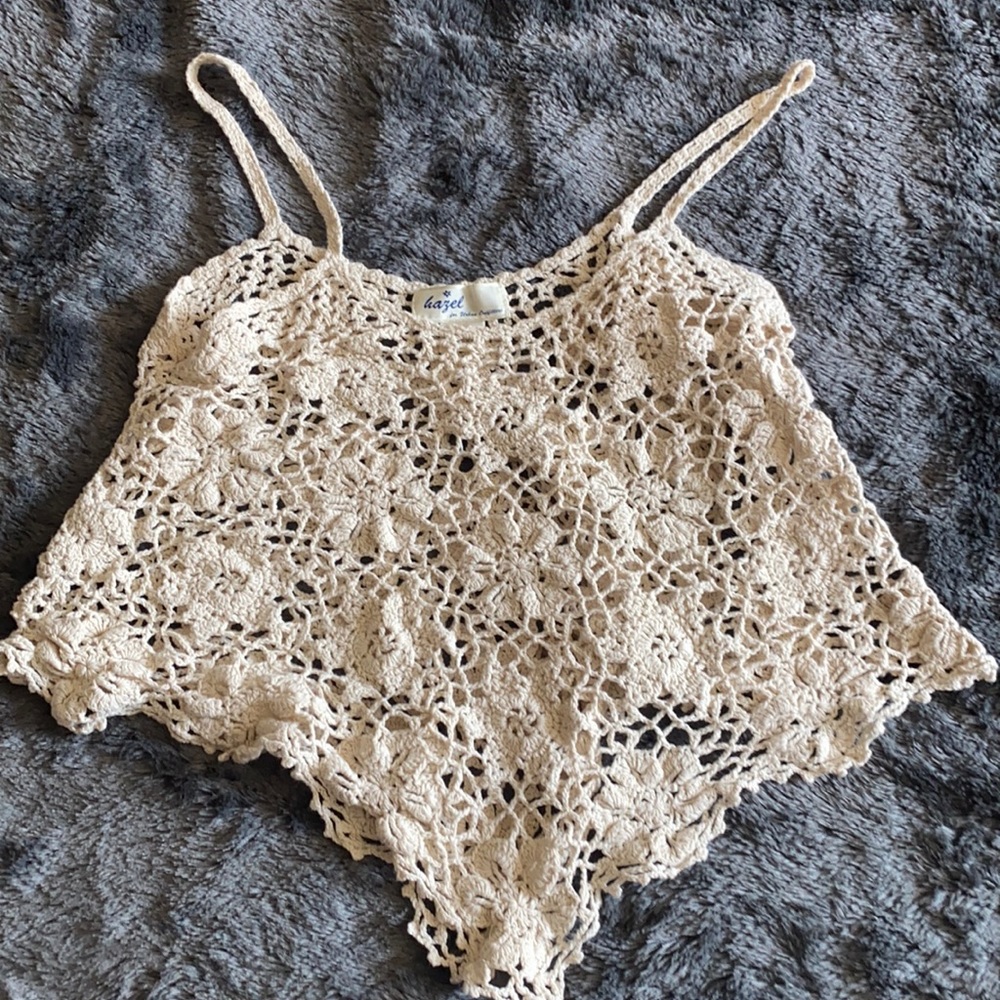 Urban outfitters crochet flowy top